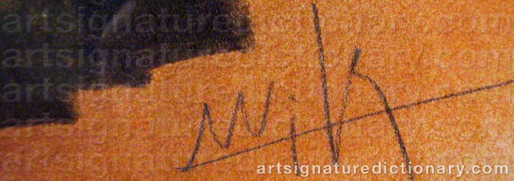 Signature by Wifredo LAM
