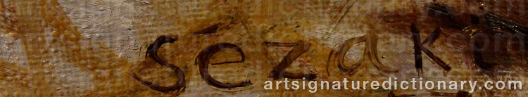 Signature by Haruo SEZAKI
