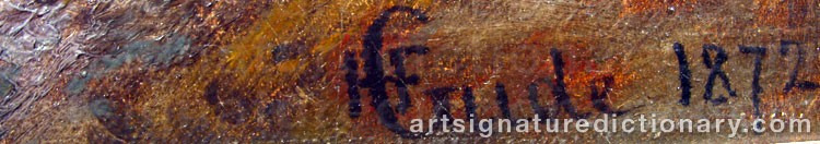 Signature by Hans Fredrik GUDE