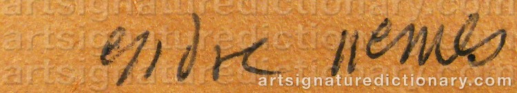 Signature by Endre NEMES