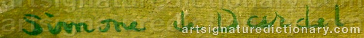 Signature by Simone De DARDEL