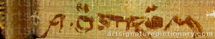Signature by Arvid ÖSTRÖM