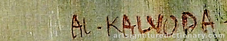 Signature by Alois KALVODA