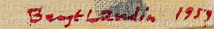 Signature by Bengt LANDIN