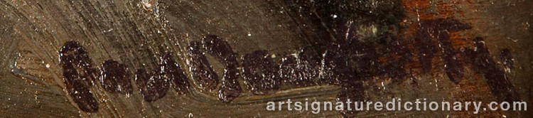 Authentic signature by Paul DOUGHERTY on Painting/Watercolour artwork