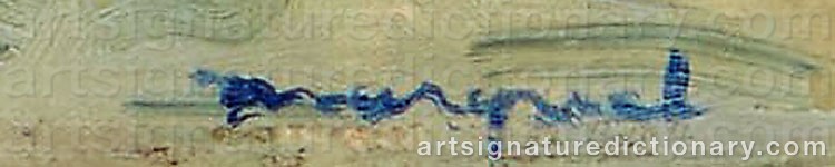 Authentic signature by Albert MARQUET on artwork