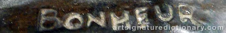 Signature by Jules Isidor BONHEUR