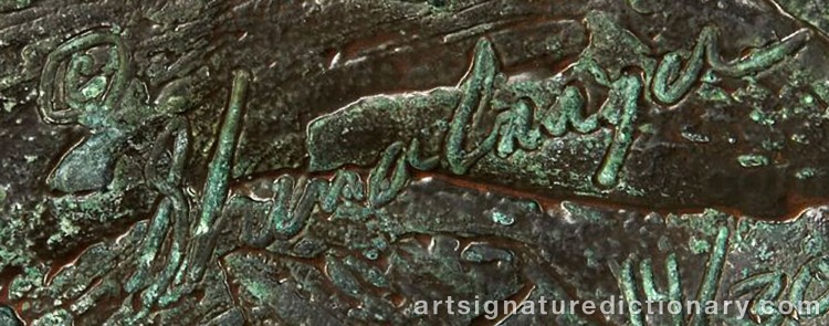 Authentic signature by Tim SHINABARGER on Sculpture artwork