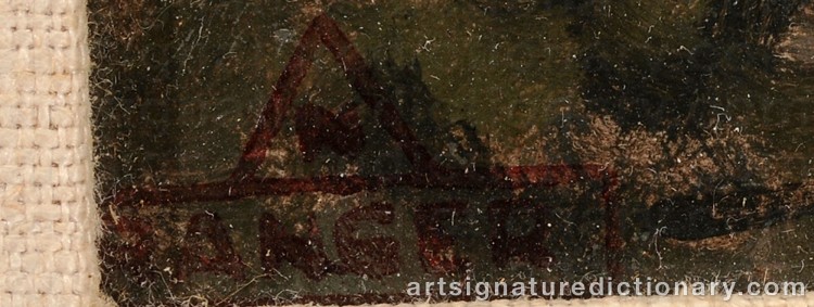 Authentic signature by Henry Ward RANGER on Painting/Watercolour artwork