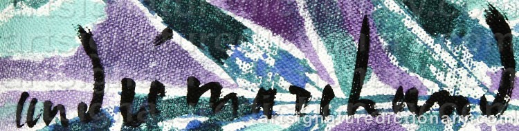 Authentic signature by André MARCHAND on  artwork