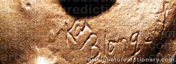 Authentic signature by Kai BLOMQVIST on Other artwork