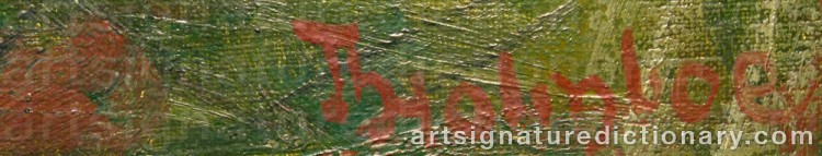 Signature by Thorolf HOLMBOE