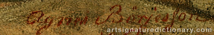 Signature by Agnes BÖRJESSON