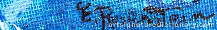 Authentic signature by Erna ROSENSTEIN on artwork