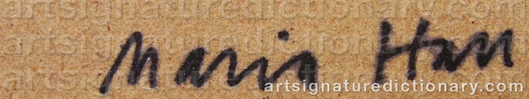 Signature by Maria HALL