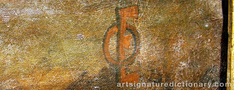 Authentic signature by Paul De VOS on Painting/Watercolour artwork