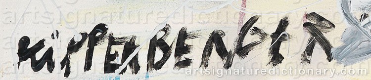 Signature by Martin KIPPENBERGER