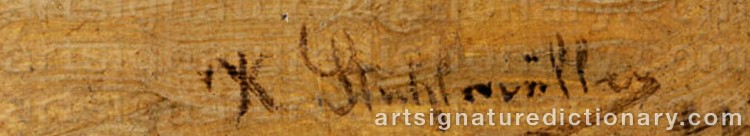 Authentic signature by Karl STUHLMÜLLER on artwork