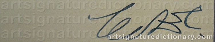 Authentic signature by Leo BLECH on artwork
