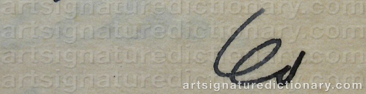 Authentic signature by Leo BLECH on artwork