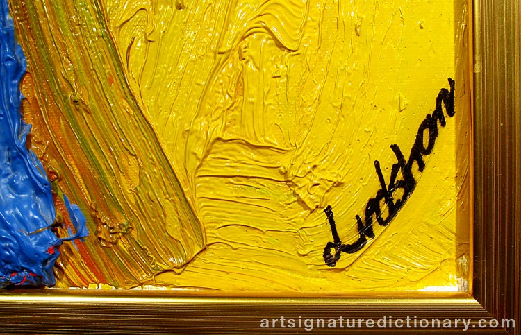 Close-up details showing Bengt LINDSTRÖM signature forgery characteristics
