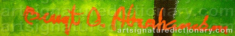Signature by Bengt Olov ‘Bengt O.’ ABRAHAMSSON
