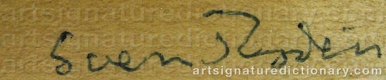 Signature by Sven RYDÉN