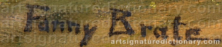 Signature by Fanny BRATE