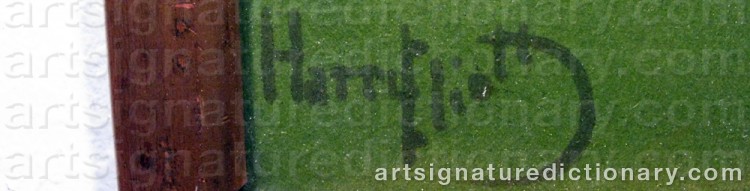 Signature by Charles Edmond ‘Harry Eliott’ HERMET