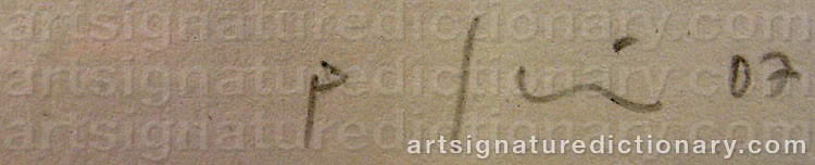 Signature by Peter FRIE