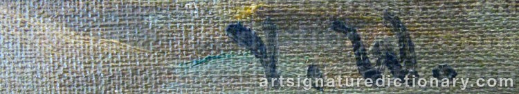 Signature by Victor WESTERHOLM