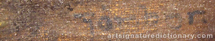 Authentic signature by Louis JAMBOR on Painting/Watercolour artwork