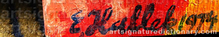 Signature by Enno HALLEK