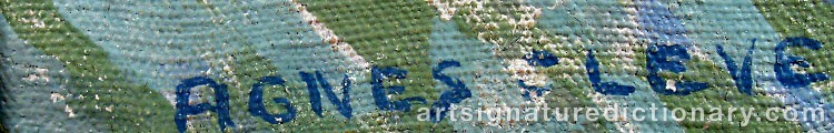 Signature by Agnes CLEVE