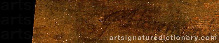 Authentic signature by Jan Jozef The Elder HOREMANS on artwork