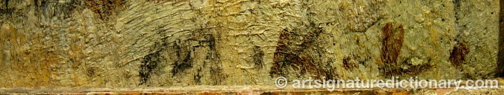 Authentic signature by Martha RYDELL-LINDSTRÖM on  artwork