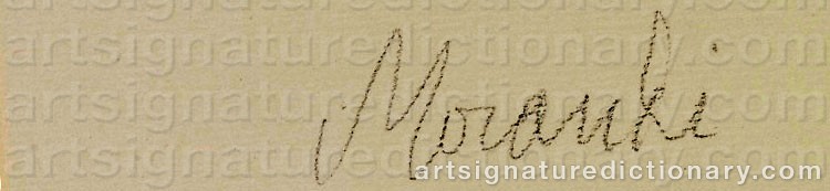 Giorgio MORANDI, 1890–1964, Italy/India. – Art Signature Dictionary