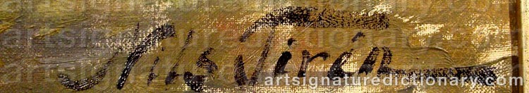Signature by Nils TIRÉN