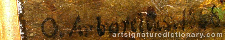 Signature by Olof ARBORELIUS