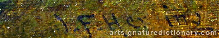 Signature by John Frederick The Younger HERRING
