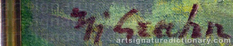 Signature by Hjalmar GRAHN