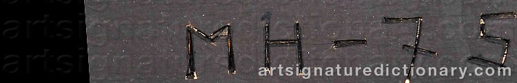 Signature by Mauno HARTMAN