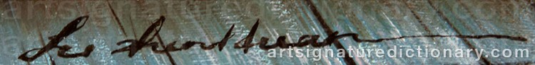 Authentic signature by LU ZHEN-HUAN on Painting/Watercolour artwork