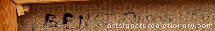 Signature by Bengt OLSON