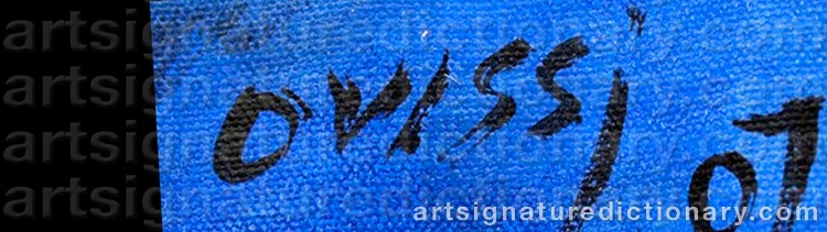 Authentic signature by Nasser OVISSI on Painting/Watercolour artwork