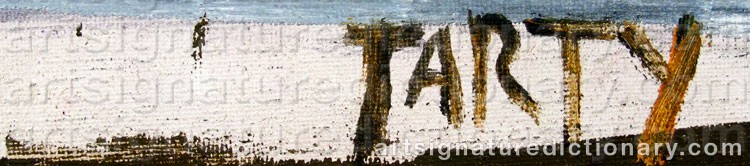 Authentic signature by Vicente ‘Tarty’ CLAVO GIL on  artwork