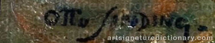 Signature by Otto SINDING