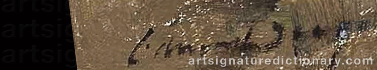 Authentic signature by Edward Brian SEAGO on Painting/Watercolour artwork