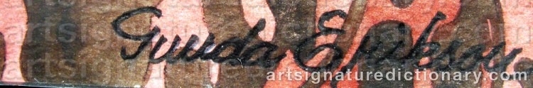 Signature by Gunda ERIKSON