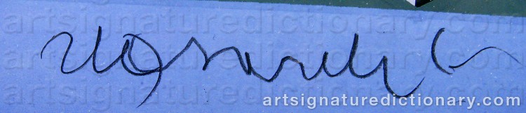 Forged signature of Victor VASARELY